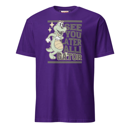 See You Later Alligator T-Shirt - Purple - T-Shirts Online