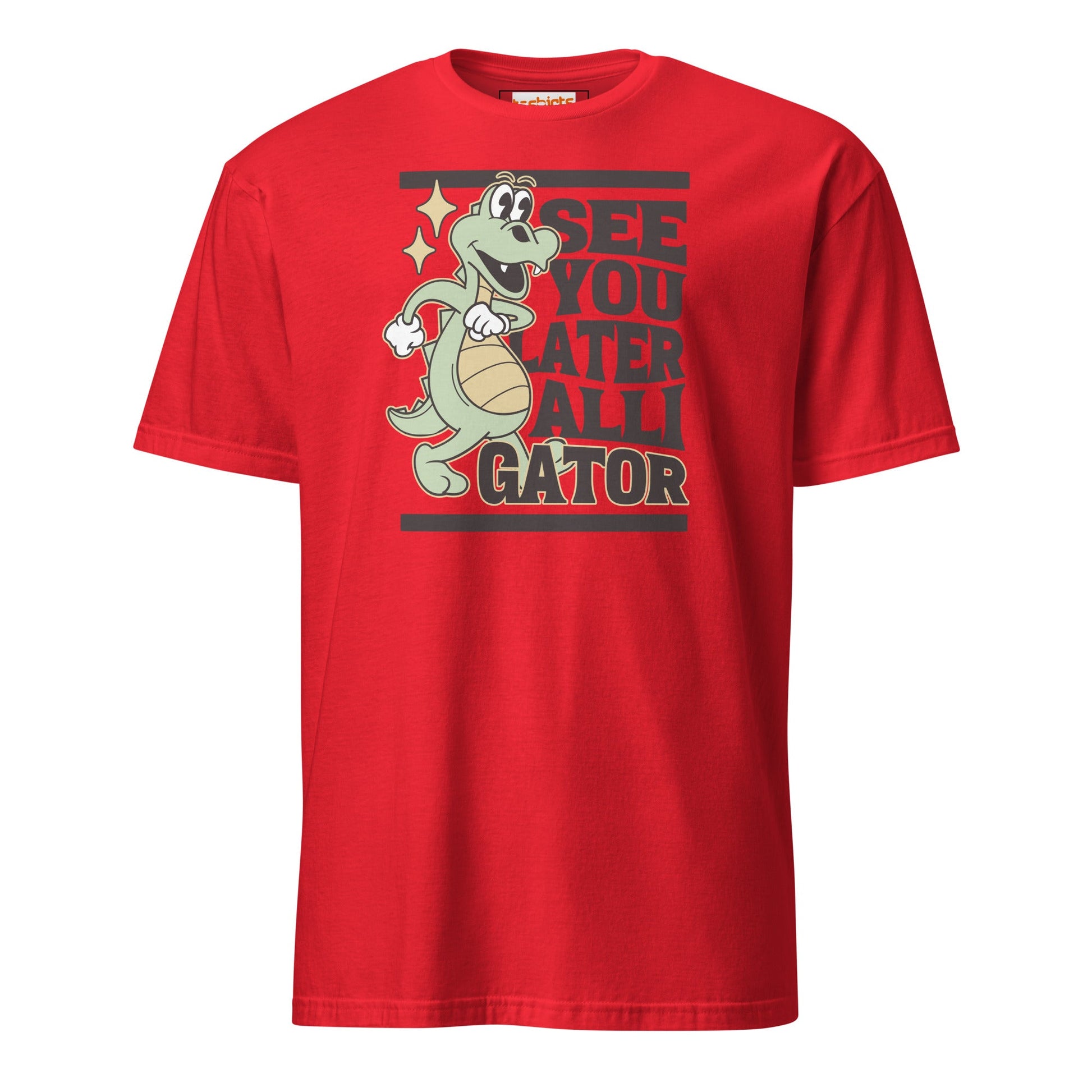 See You Later Alligator T-Shirt - Red - T-Shirts Online