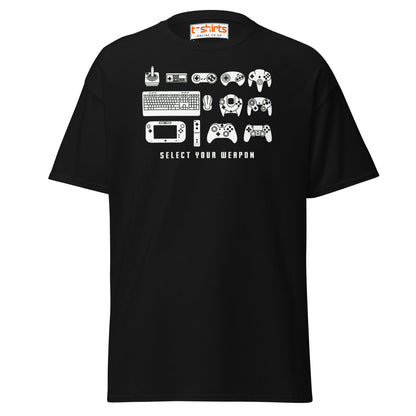 Select Your Weapon T-Shirt - Black - T-Shirts Online