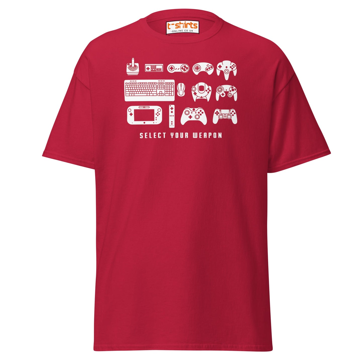 Select Your Weapon T-Shirt - Cardinal - T-Shirts Online