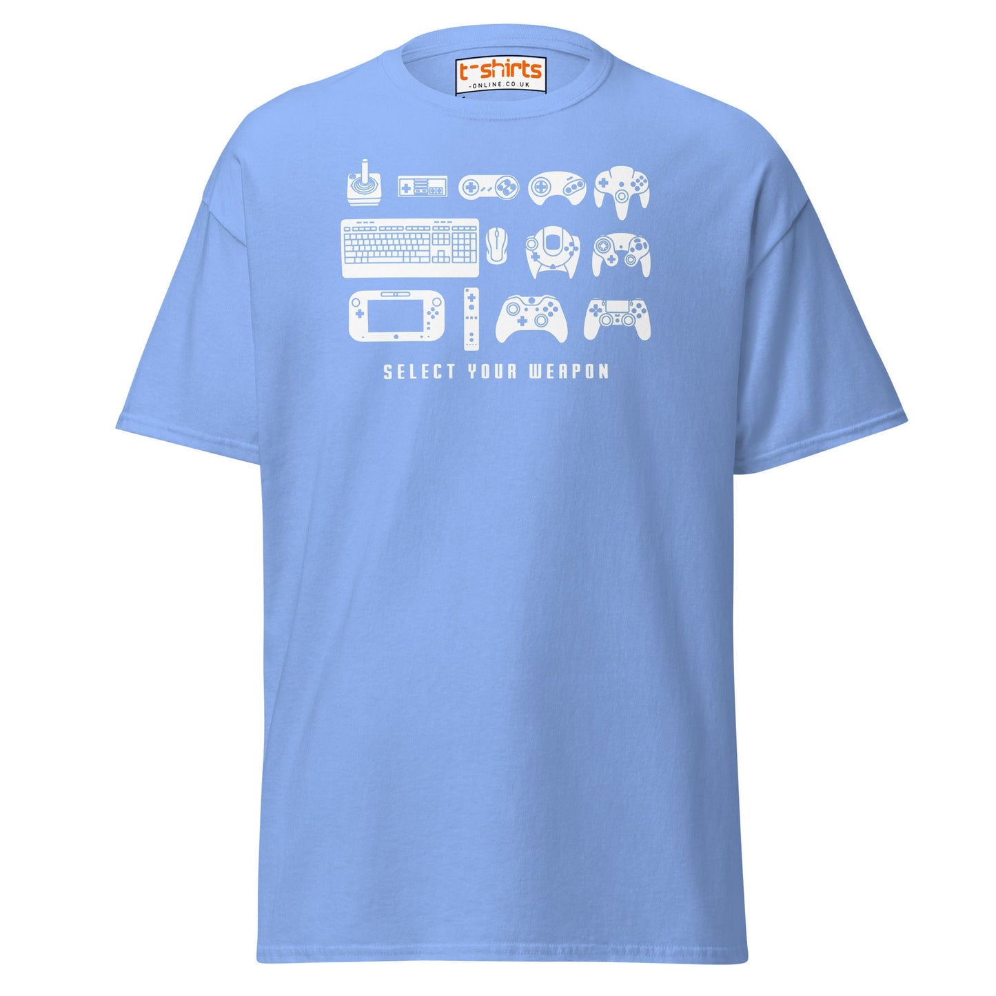 Select Your Weapon T-Shirt - Carolina Blue - T-Shirts Online