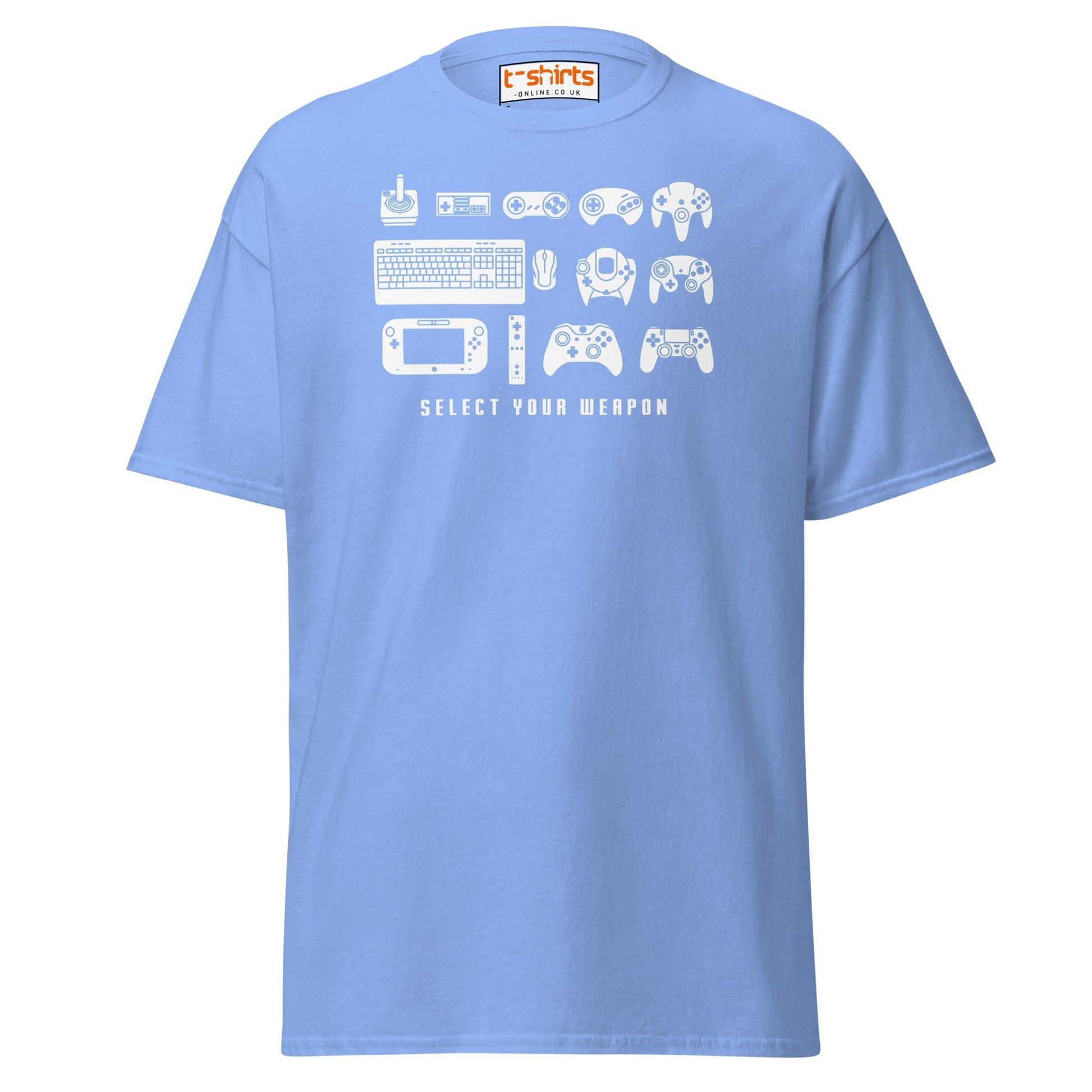 Select Your Weapon T-Shirt - Carolina Blue - T-Shirts Online