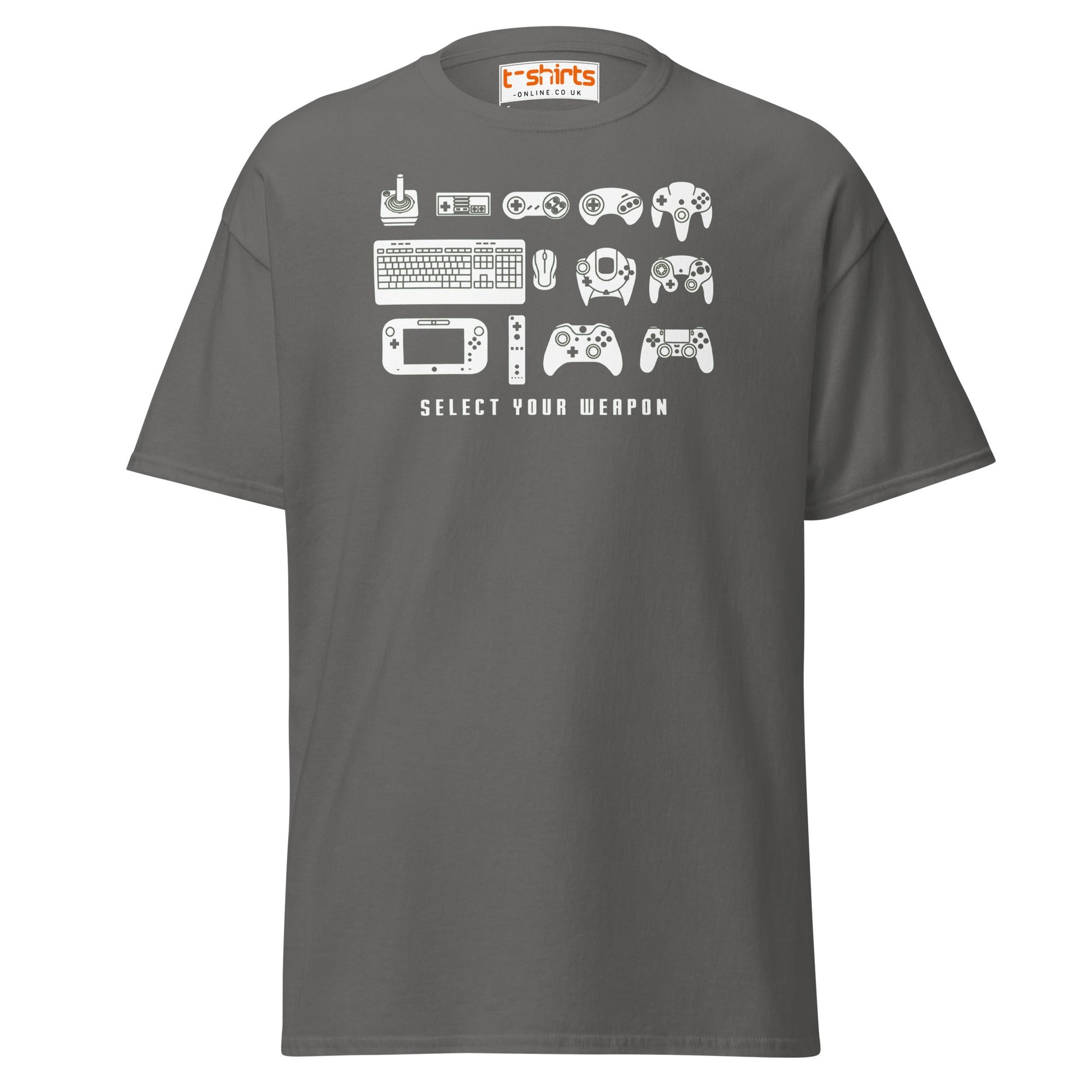 Select Your Weapon T-Shirt - Charcoal - T-Shirts Online