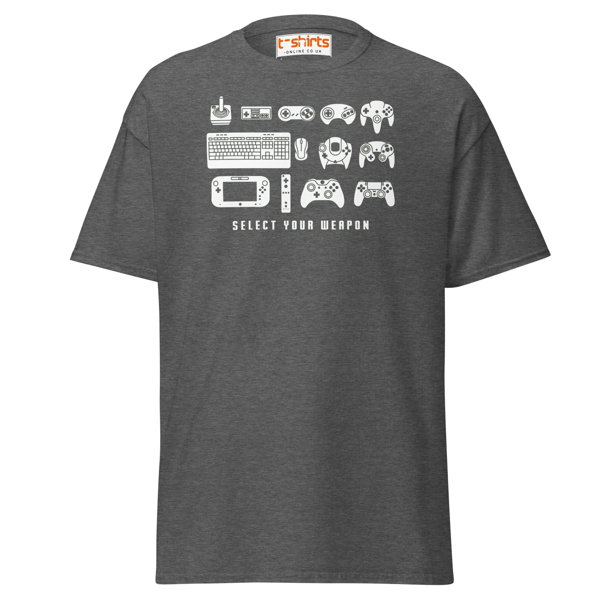 Select Your Weapon T-Shirt - Dark Heather - T-Shirts Online