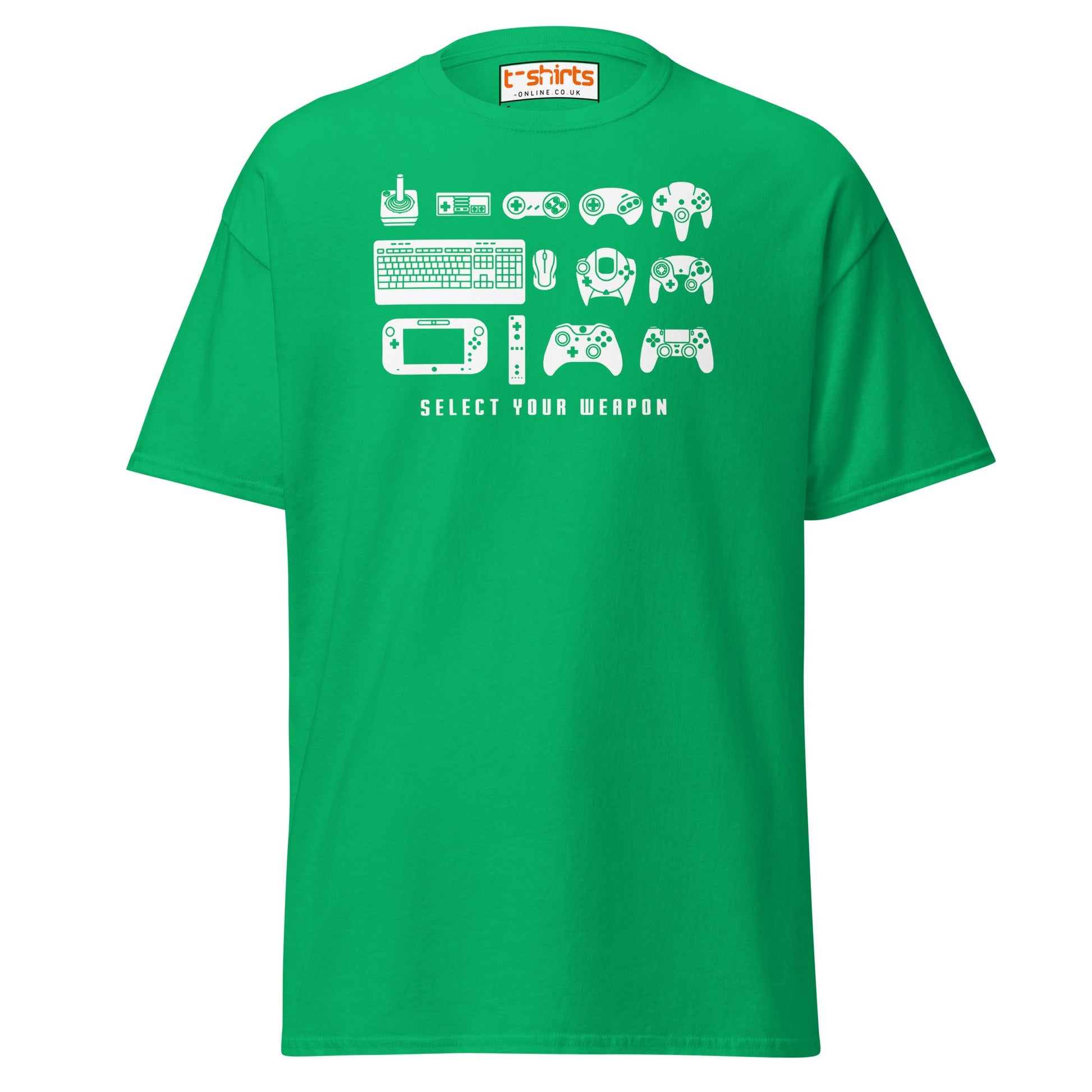Select Your Weapon T-Shirt - Irish Green - T-Shirts Online