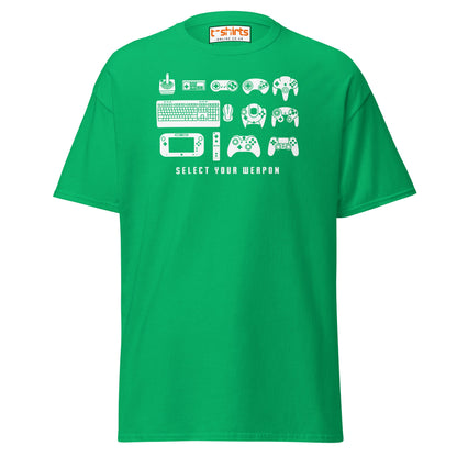Select Your Weapon T-Shirt - Irish Green - T-Shirts Online