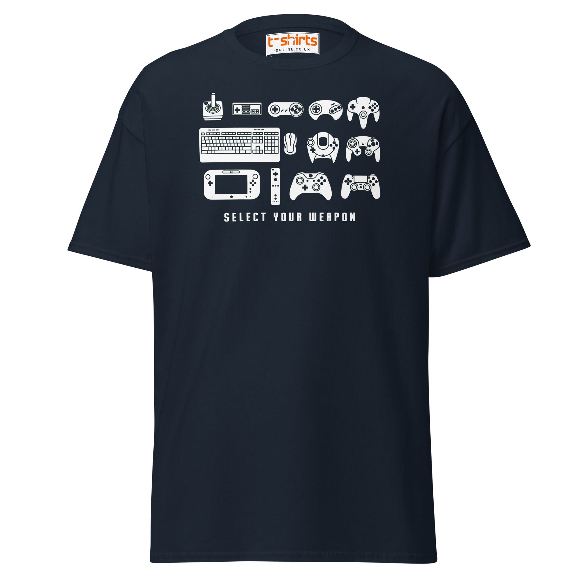 Select Your Weapon T-Shirt - Navy - T-Shirts Online