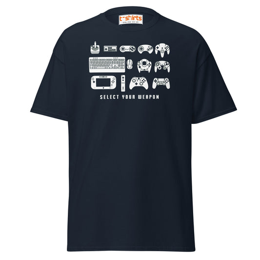Select Your Weapon T-Shirt - Navy - T-Shirts Online