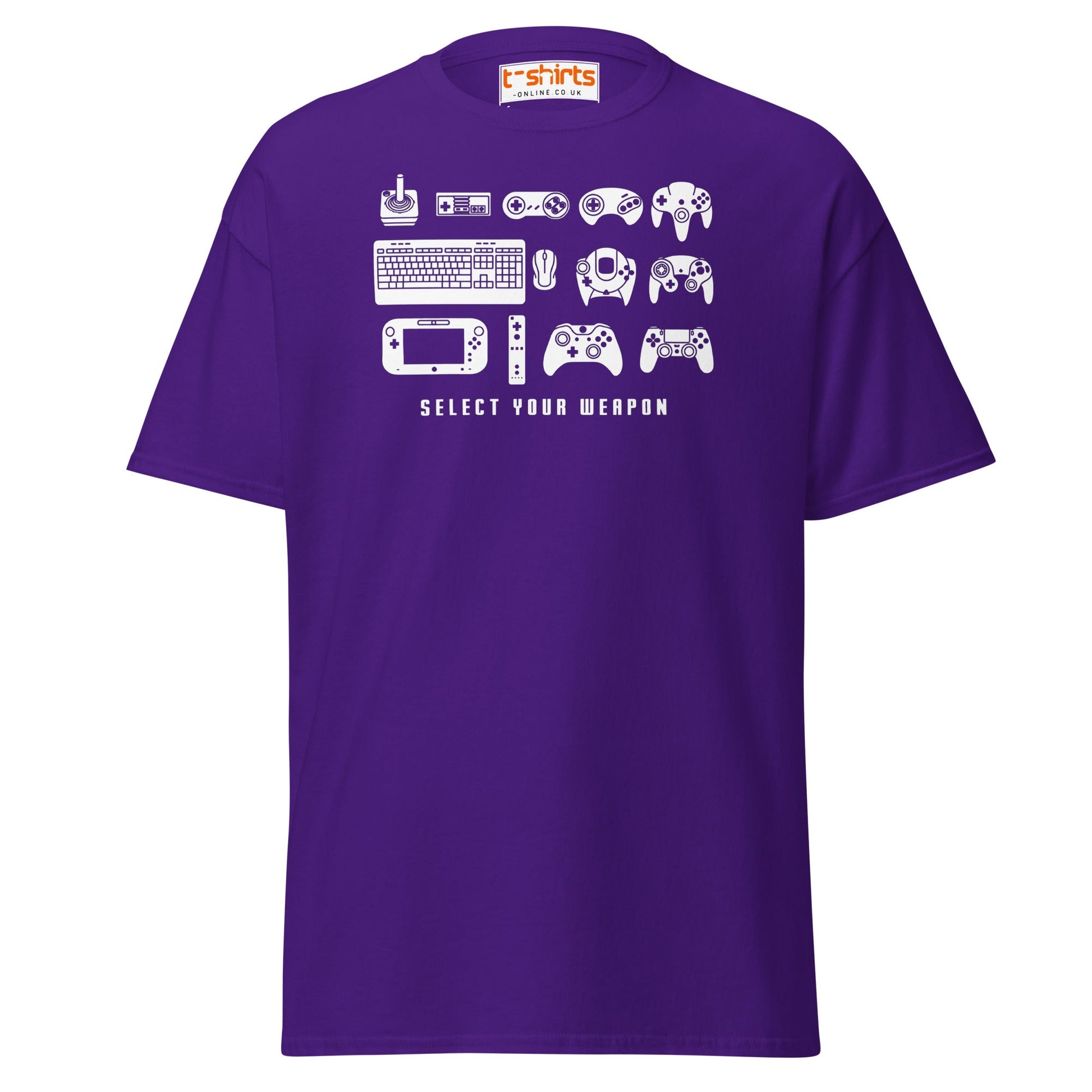 Select Your Weapon T-Shirt - Purple - T-Shirts Online
