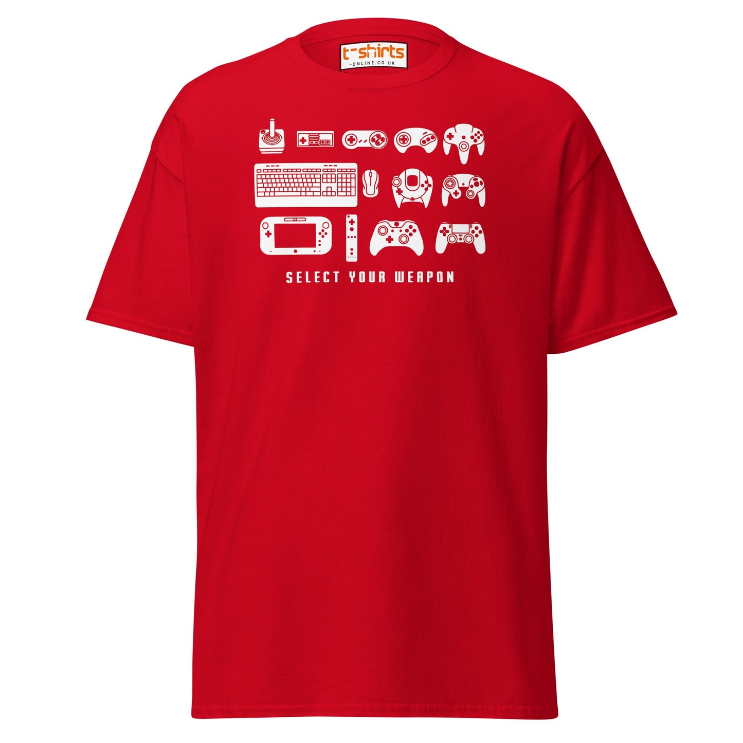 Select Your Weapon T-Shirt - Red - T-Shirts Online