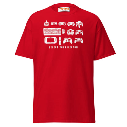Select Your Weapon T-Shirt - Red - T-Shirts Online