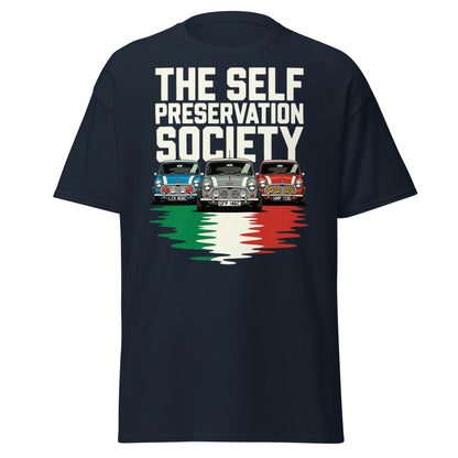Self Preservation Society T-Shirt - Classic British Icon Tee - Navy - T-Shirts Online