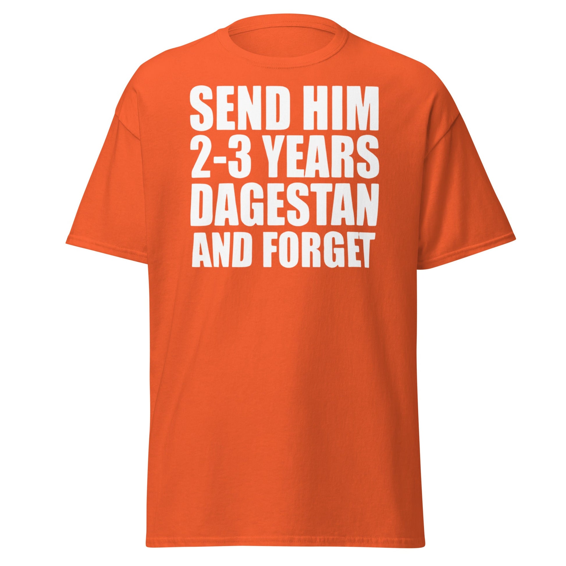 Send Him 2 - 3 Years Dagestan T-Shirt | MMA Fan Apparel - Orange - T-Shirts Online