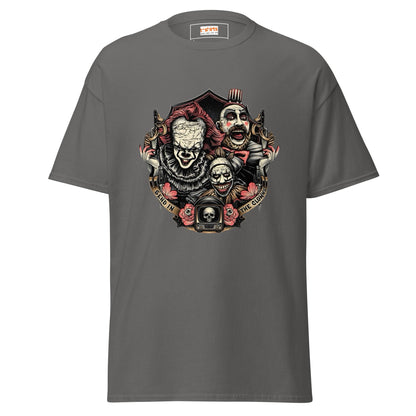 Send in the Clowns | Clown Horror Movie T-Shirt - Charcoal - T-Shirts Online