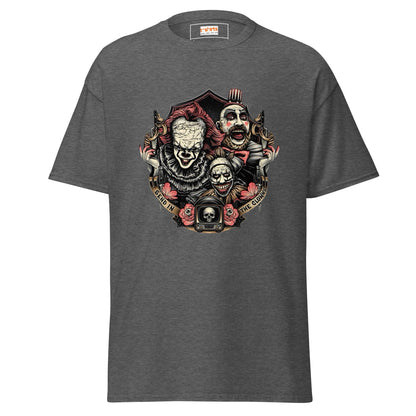 Send in the Clowns | Clown Horror Movie T-Shirt - Dark Heather - T-Shirts Online