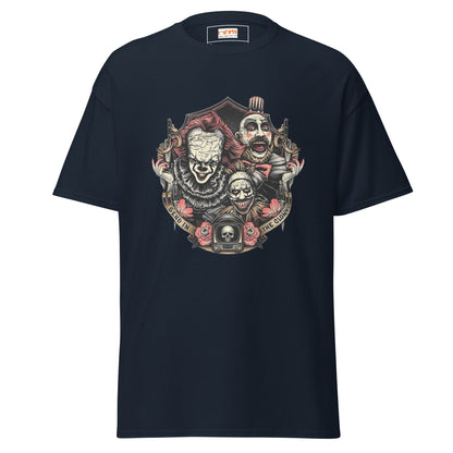 Send in the Clowns | Clown Horror Movie T-Shirt - Navy - T-Shirts Online