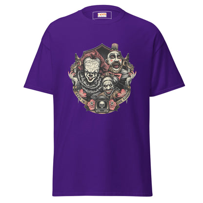 Send in the Clowns | Clown Horror Movie T-Shirt - Purple - T-Shirts Online