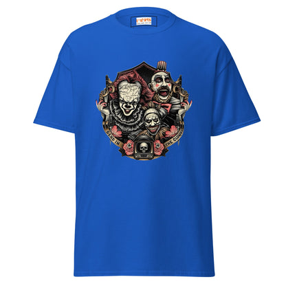 Send in the Clowns | Clown Horror Movie T-Shirt - Royal - T-Shirts Online