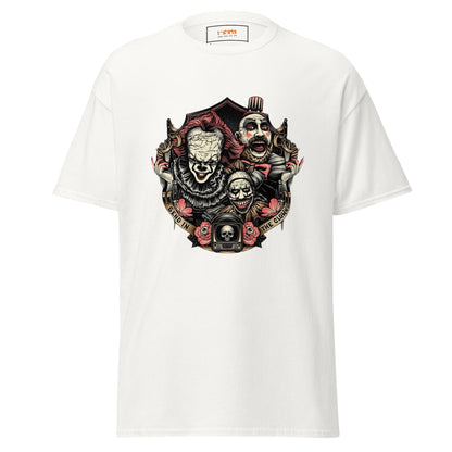 Send in the Clowns | Clown Horror Movie T-Shirt - White - T-Shirts Online