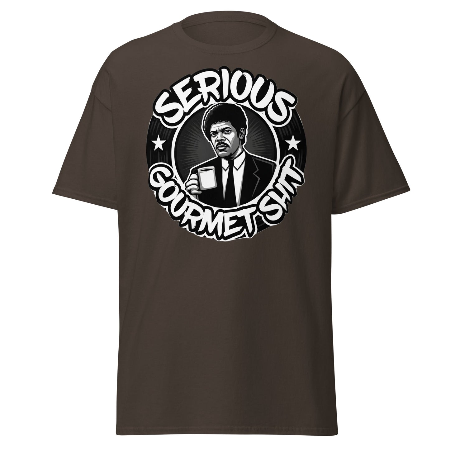 Serious Gourmet Shit Coffee T-Shirt - Cult Movie Fan Tee - Dark Chocolate - T-Shirts Online