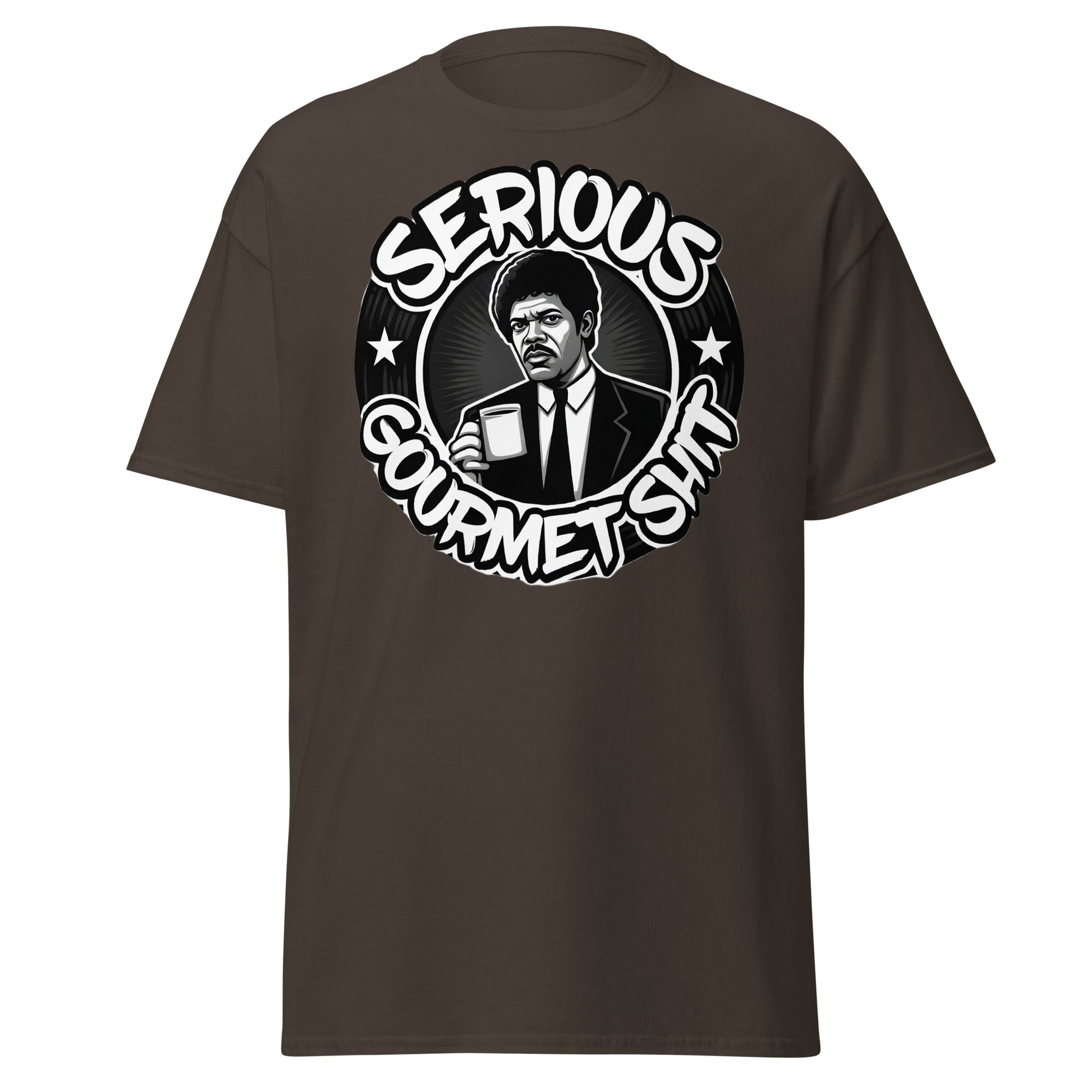 Serious Gourmet Shit Coffee T-Shirt - Cult Movie Fan Tee - Dark Chocolate - T-Shirts Online