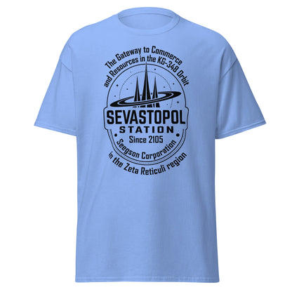 Sevastopol Station T-Shirt | Seegson Corp Sci - Fi Tee - Carolina Blue - T-Shirts Online