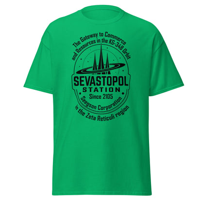 Sevastopol Station T-Shirt | Seegson Corp Sci - Fi Tee - Irish Green - T-Shirts Online