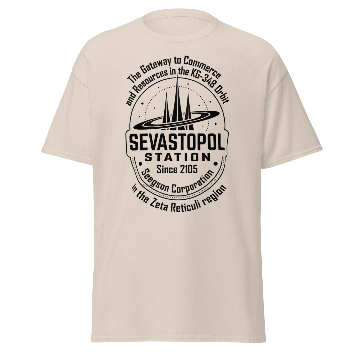Sevastopol Station T-Shirt | Seegson Corp Sci - Fi Tee - Natural - T-Shirts Online