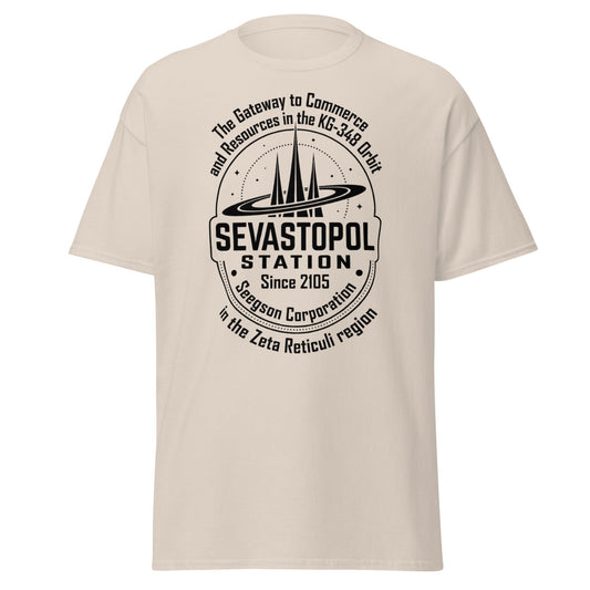 Sevastopol Station T-Shirt | Seegson Corp Sci - Fi Tee - Natural - T-Shirts Online