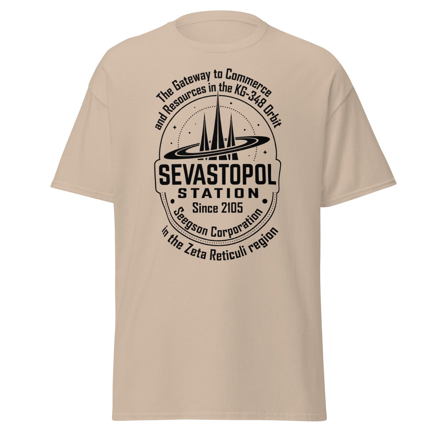 Sevastopol Station T-Shirt | Seegson Corp Sci - Fi Tee - Sand - T-Shirts Online