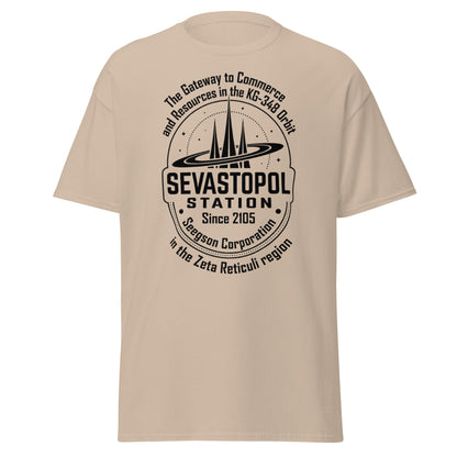 Sevastopol Station T-Shirt | Seegson Corp Sci - Fi Tee - Sand - T-Shirts Online