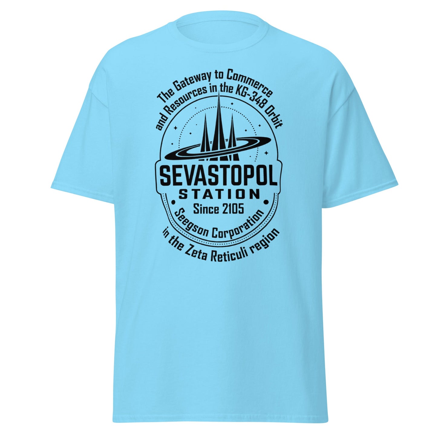 Sevastopol Station T-Shirt | Seegson Corp Sci - Fi Tee - Sky - T-Shirts Online
