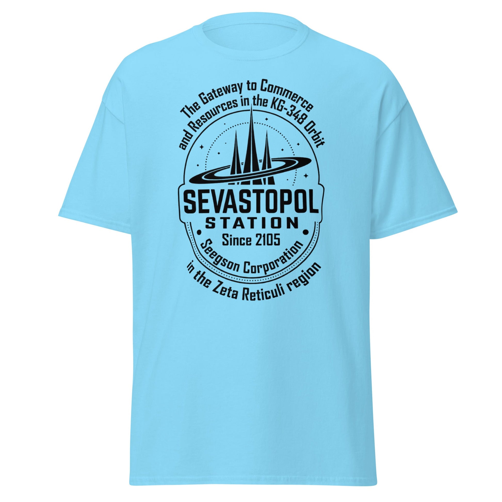 Sevastopol Station T-Shirt | Seegson Corp Sci - Fi Tee - Sky - T-Shirts Online