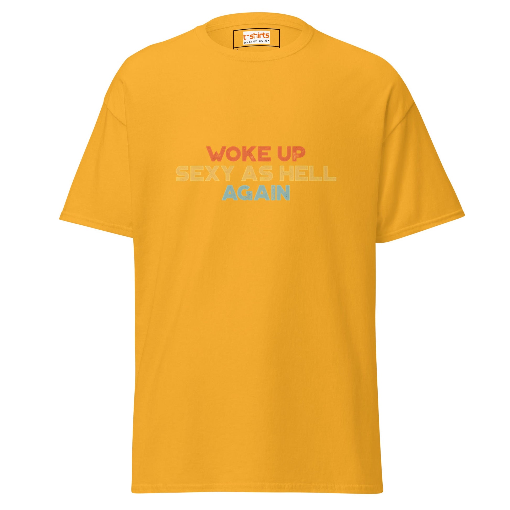 Sexy as Hell | Sleepwear T-Shirt - Gold - T-Shirts Online