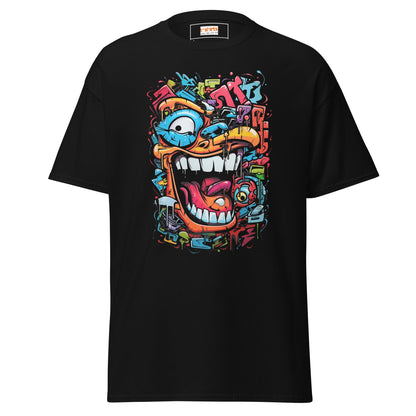 Shapes of Chaos | Abstract T-Shirt - Black - T-Shirts Online