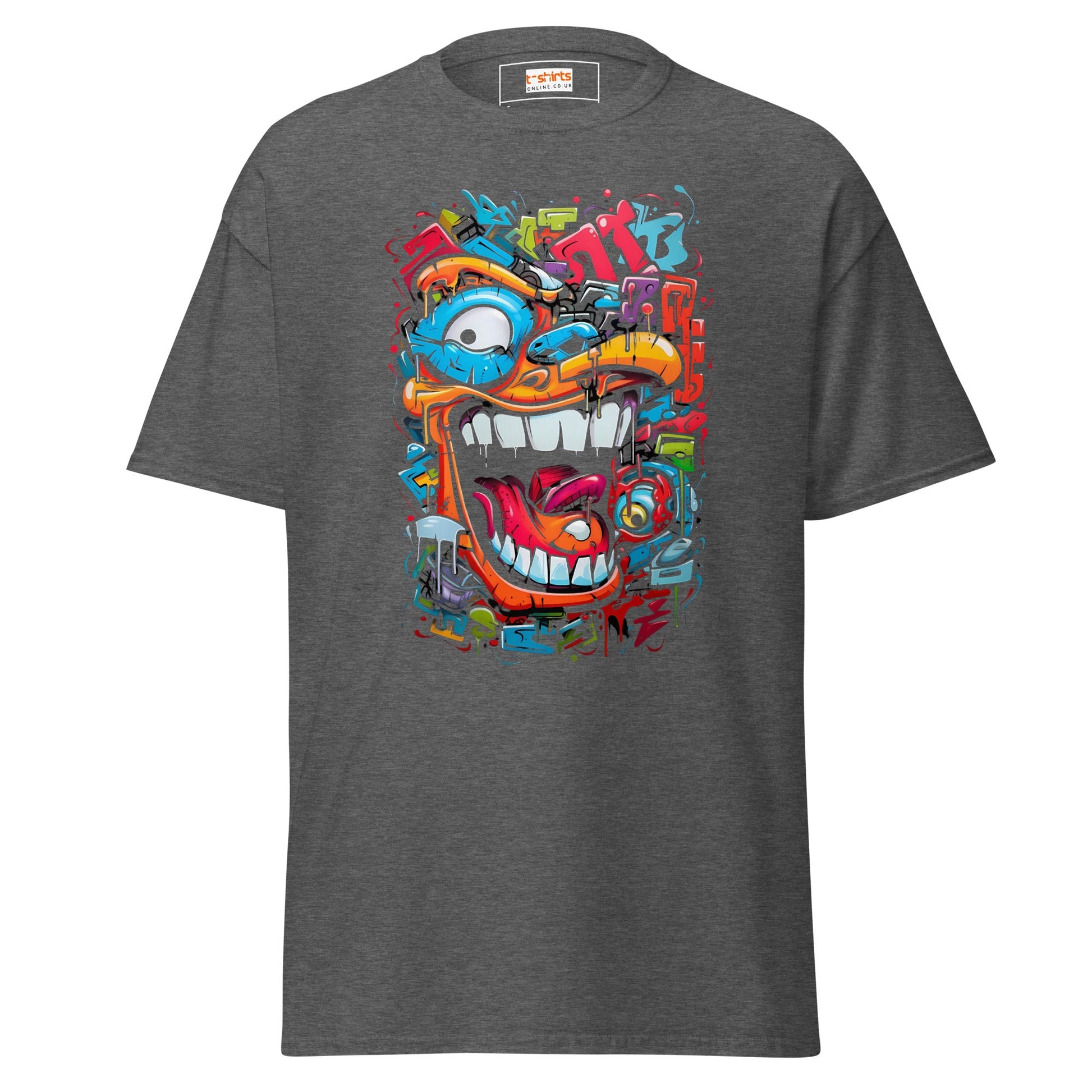 Shapes of Chaos | Abstract T-Shirt - Dark Heather - T-Shirts Online