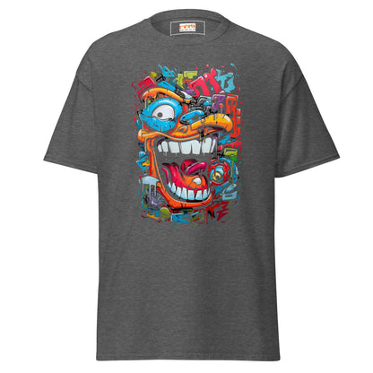 Shapes of Chaos | Abstract T-Shirt - Dark Heather - T-Shirts Online
