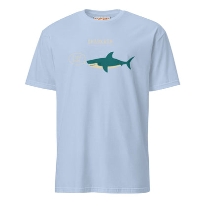 Sharkasm T-Shirt – Funny Sarcastic Shark Tee - Light Blue - T-Shirts Online