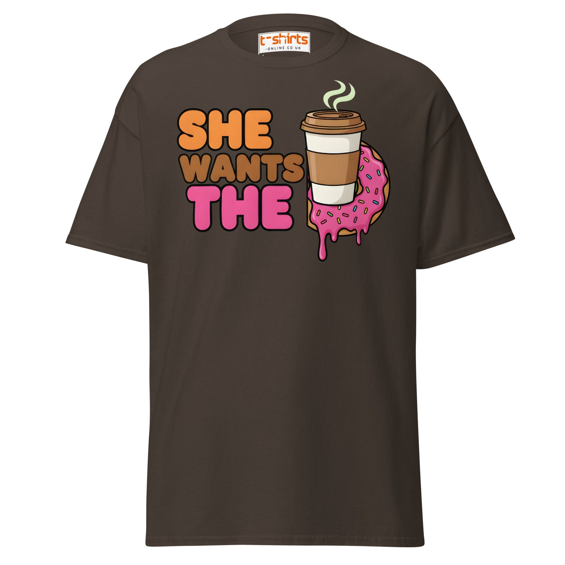 She Wants The D T-Shirt - Dark Chocolate - T-Shirts Online