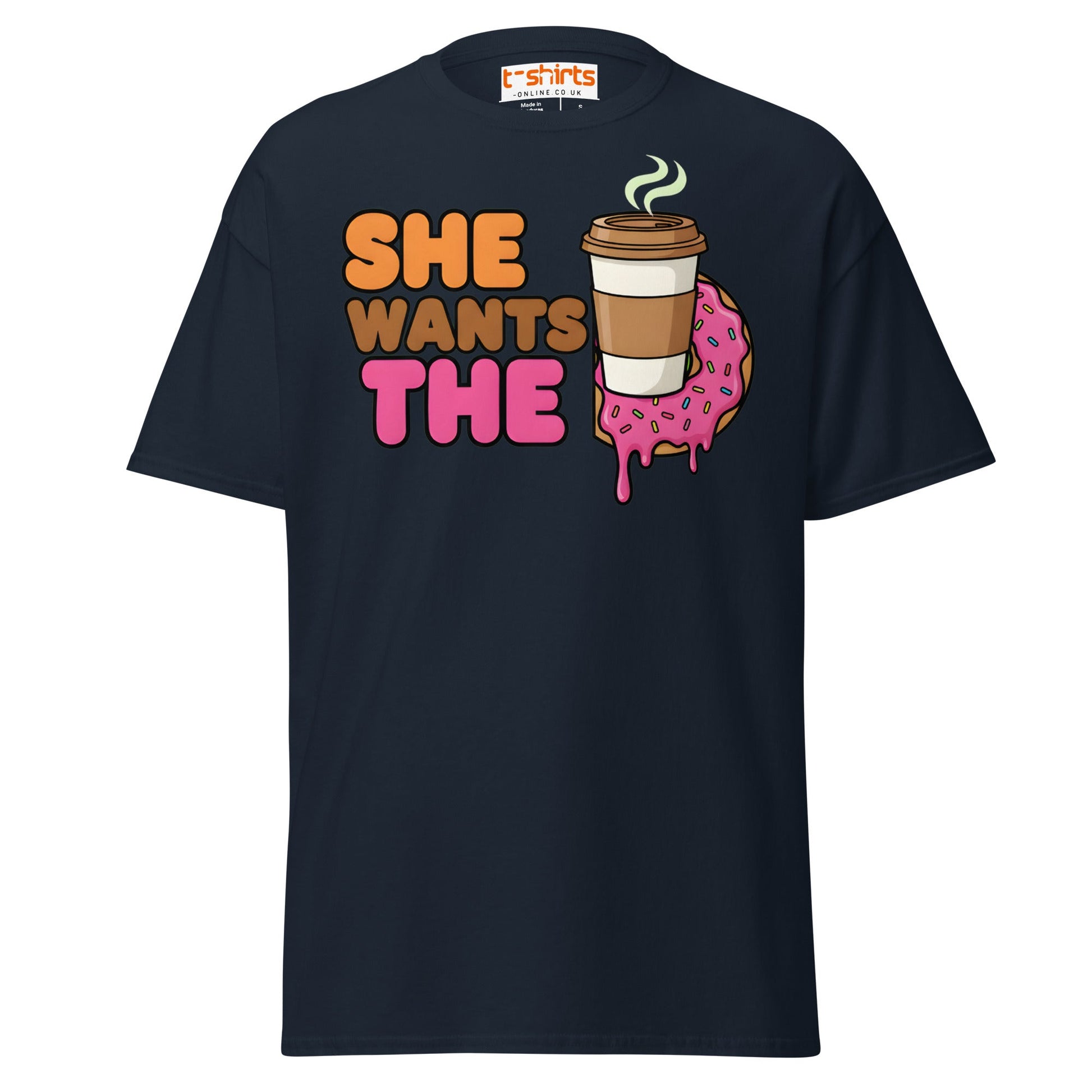 She Wants The D T-Shirt - Navy - T-Shirts Online