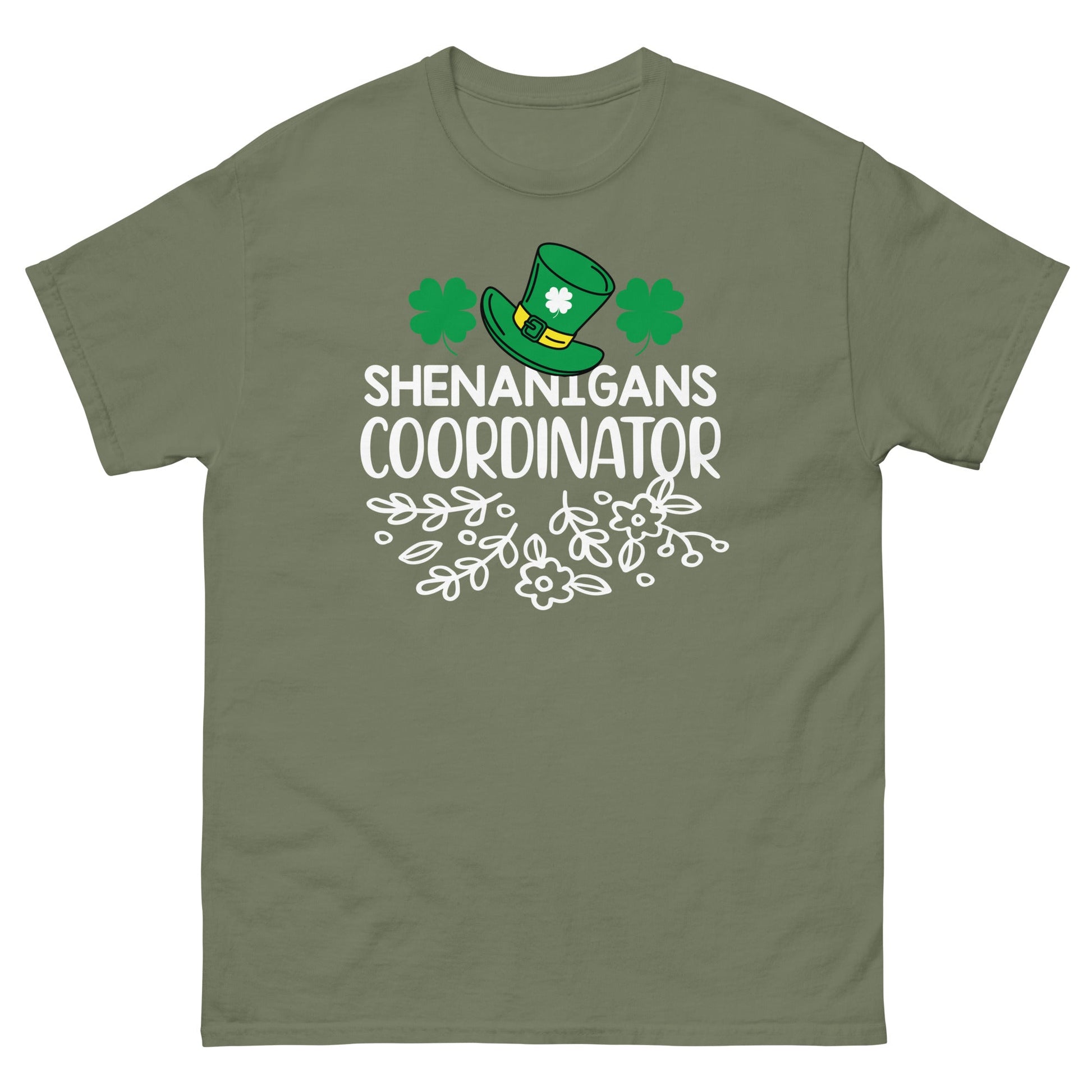Shenanigans Coordinator | Unisex classic tee - Military Green - T-Shirts Online
