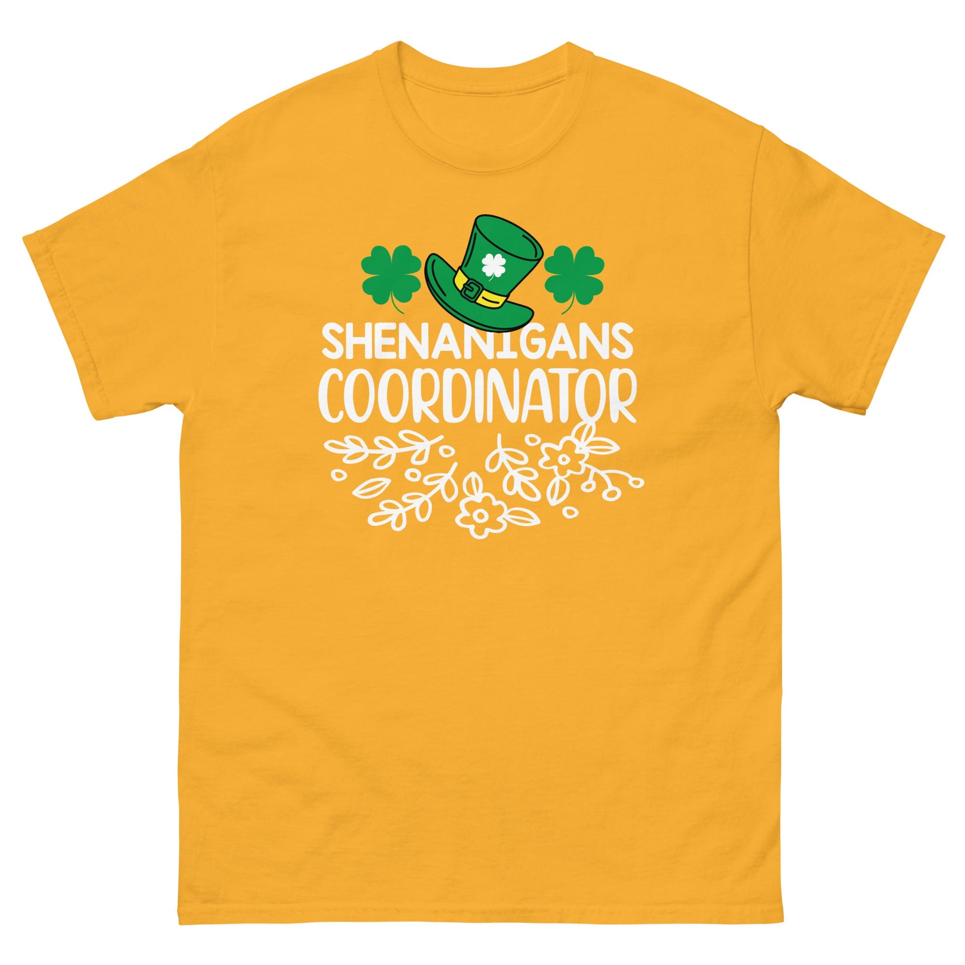Shenanigans Coordinator | Unisex classic tee - Gold - T-Shirts Online