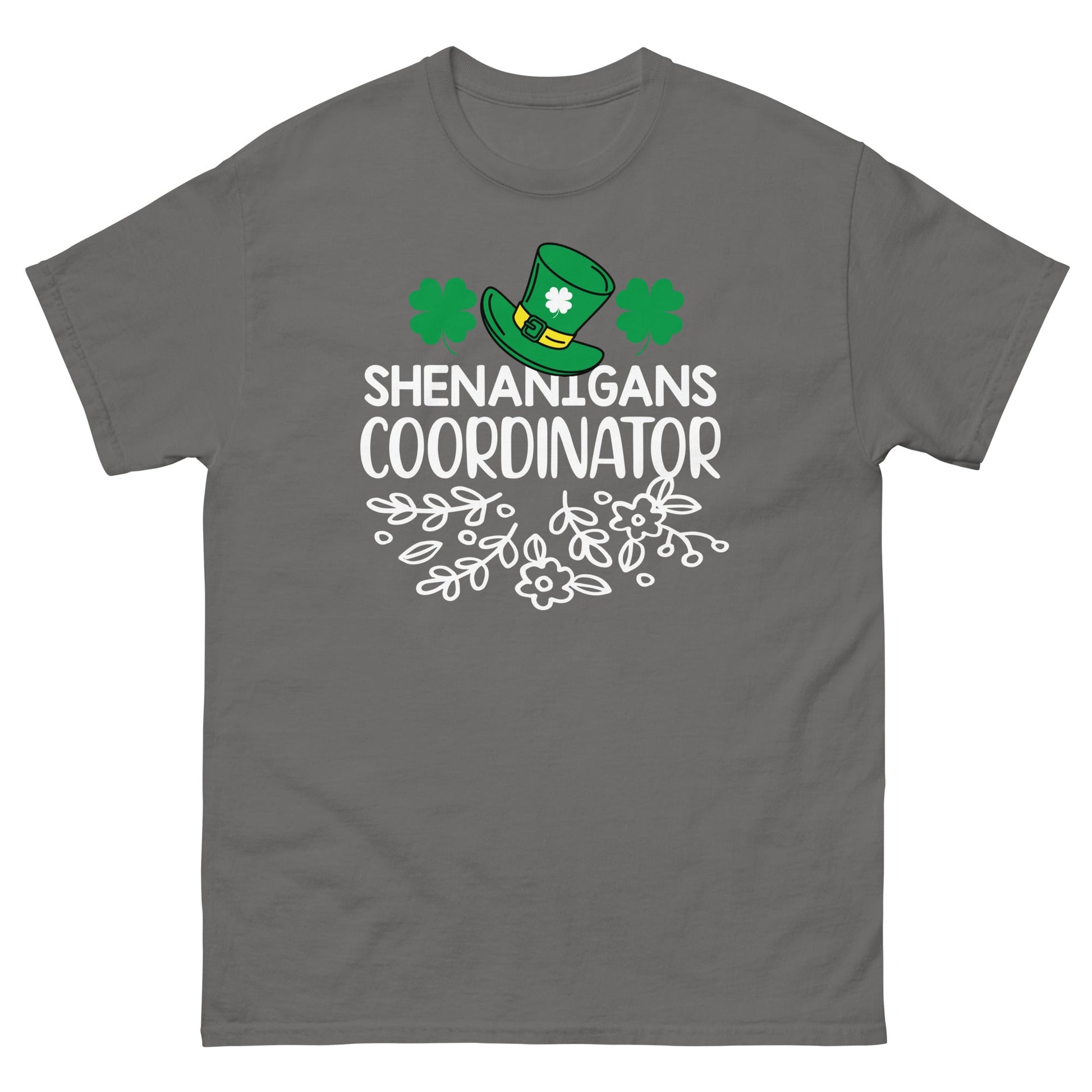 Shenanigans Coordinator | Unisex classic tee - Charcoal - T-Shirts Online