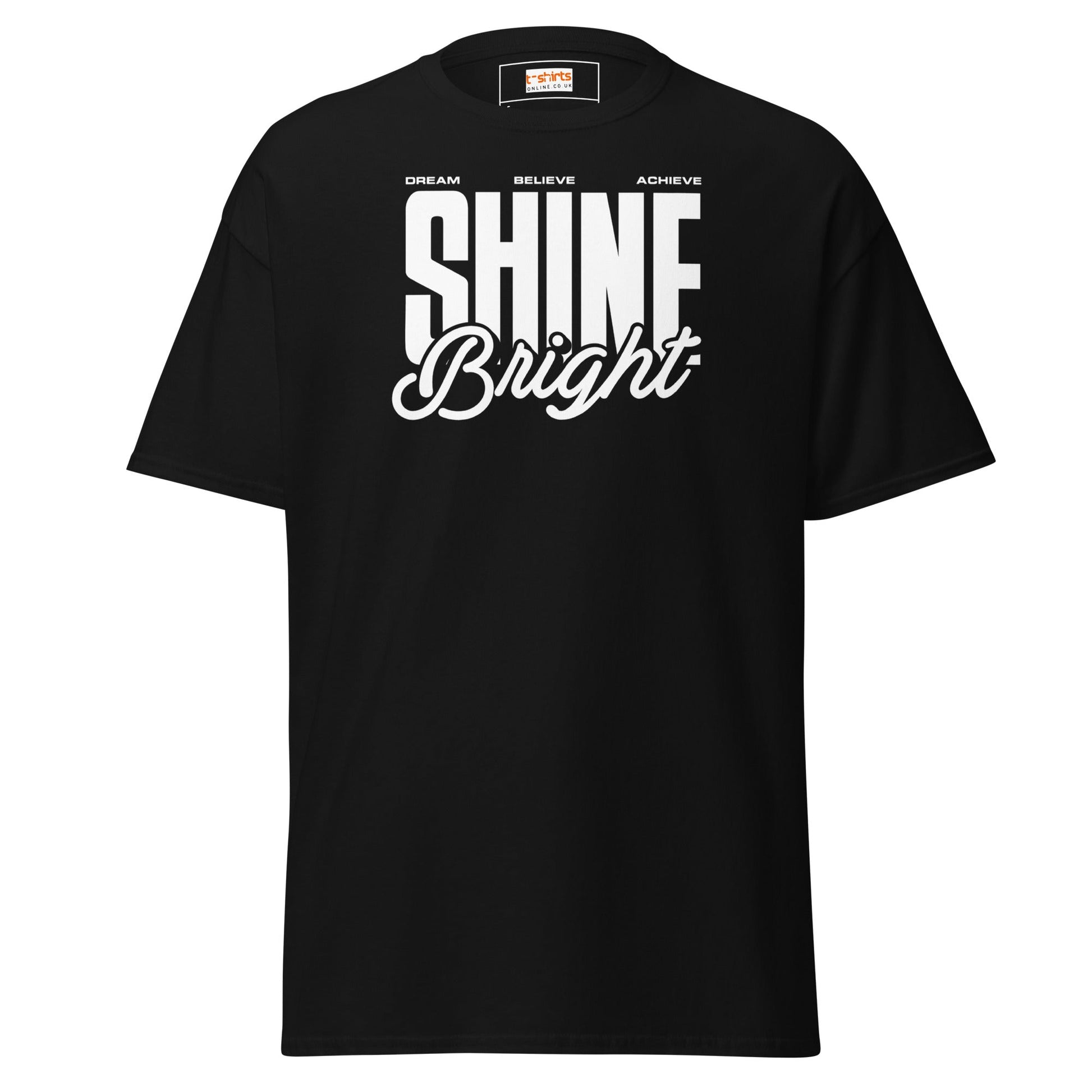 Shine Bright | Positivity T-Shirt - Black - T-Shirts Online