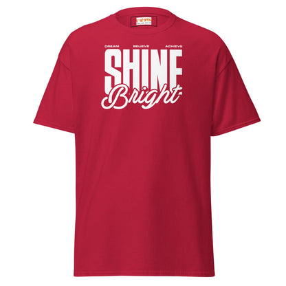 Shine Bright | Positivity T-Shirt - Cardinal - T-Shirts Online