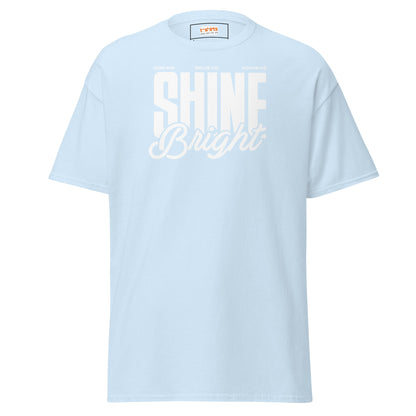 Shine Bright | Positivity T-Shirt - Light Blue - T-Shirts Online