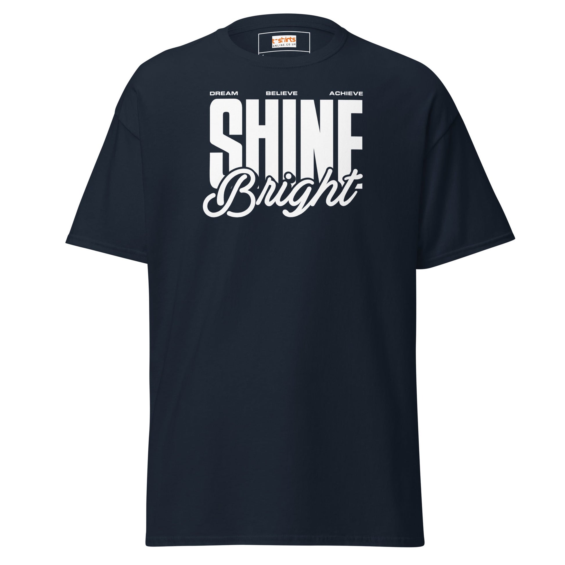 Shine Bright | Positivity T-Shirt - Navy - T-Shirts Online