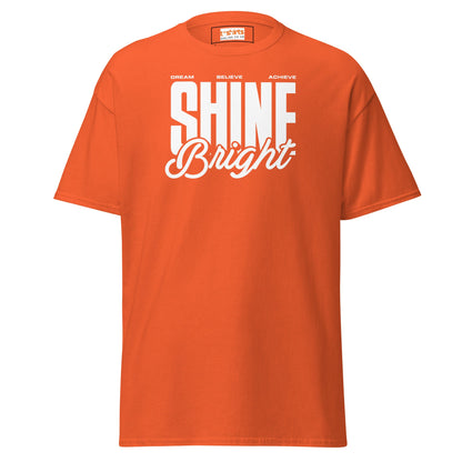 Shine Bright | Positivity T-Shirt - Orange - T-Shirts Online