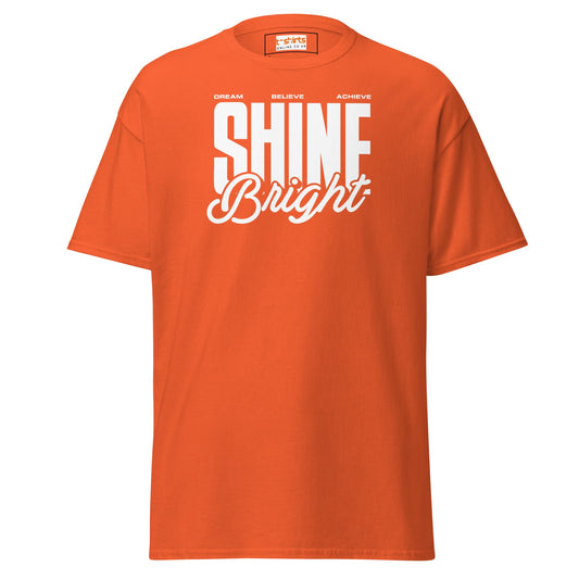 Shine Bright | Positivity T-Shirt - Orange - T-Shirts Online