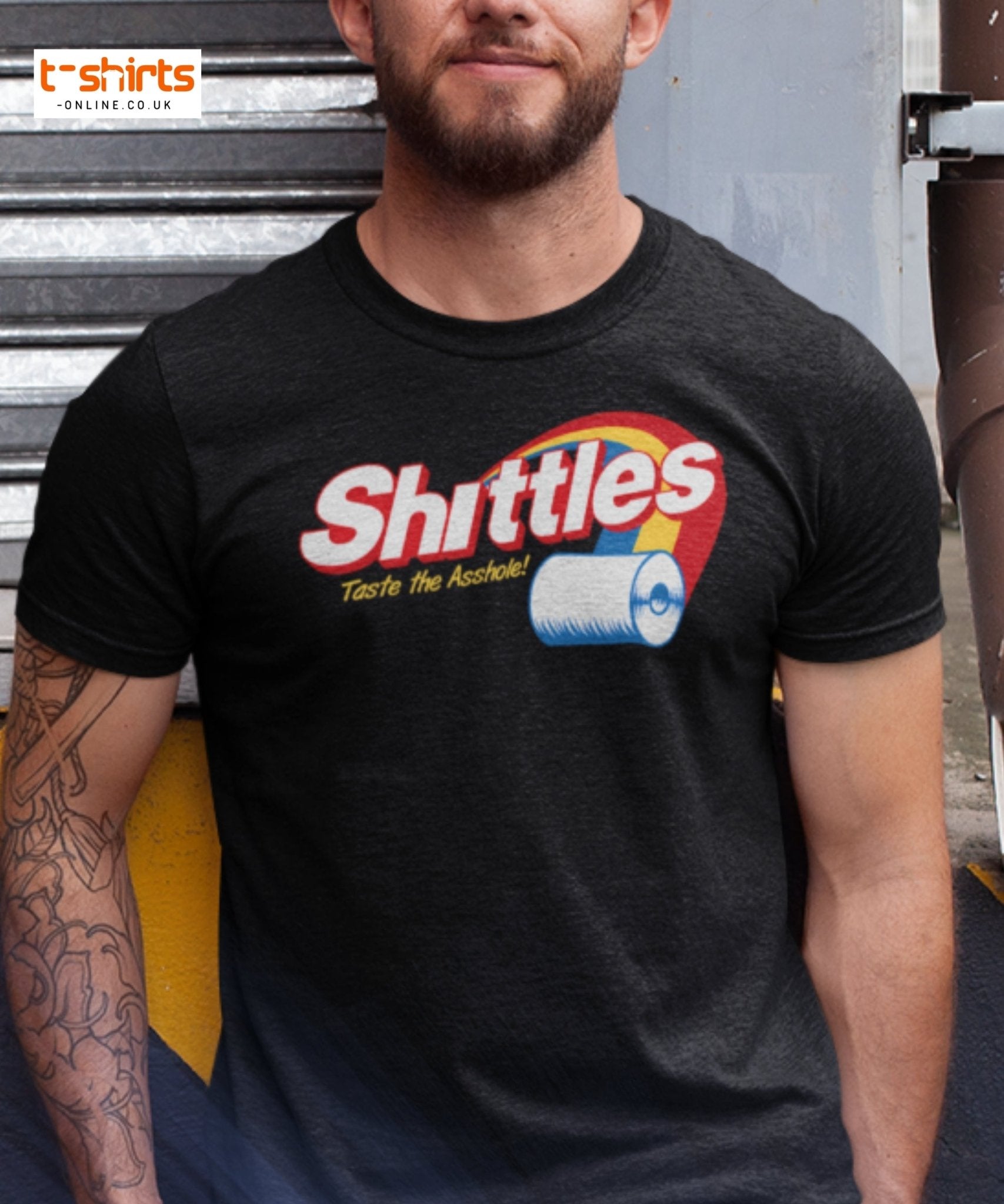 Shittles Parody T-Shirt – Funny Toilet Paper Gag Tee - Black - T-Shirts Online